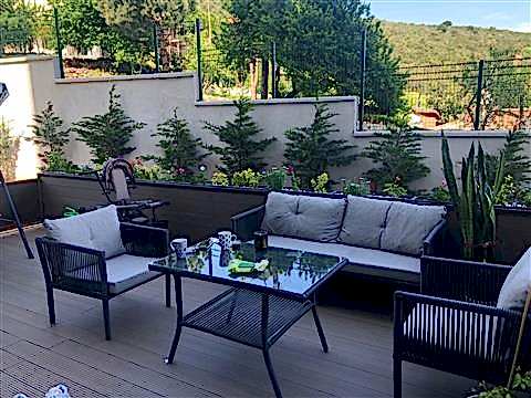 Bahçe ahşap kaplama