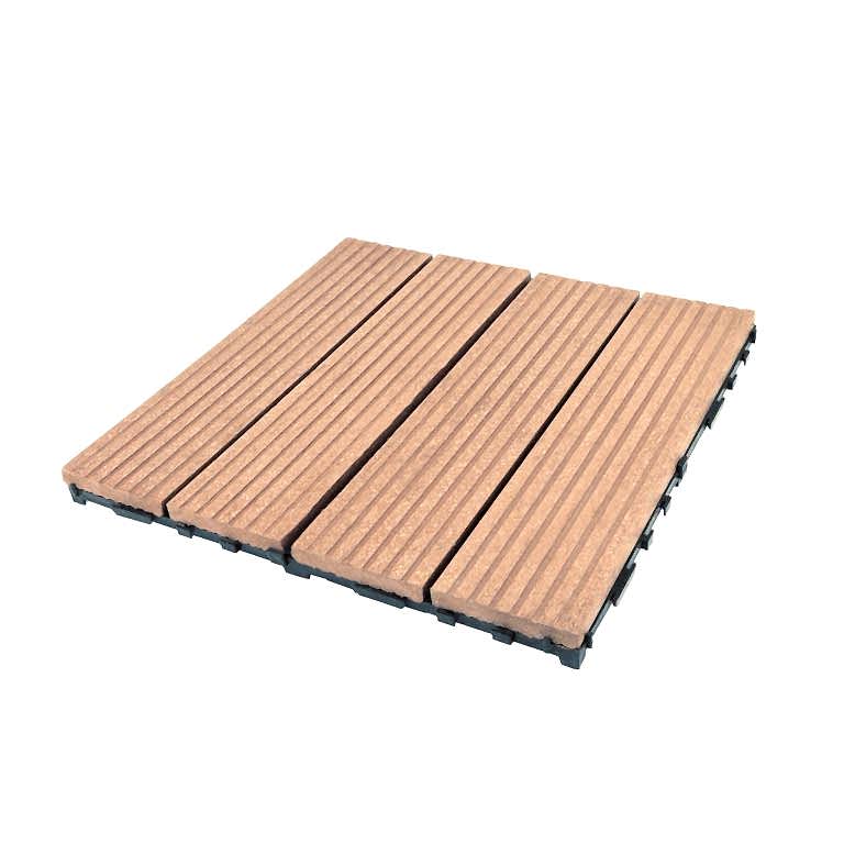 Sütlü Kahve Karo Kompozit Deck Zemin Parkesi Serisi.